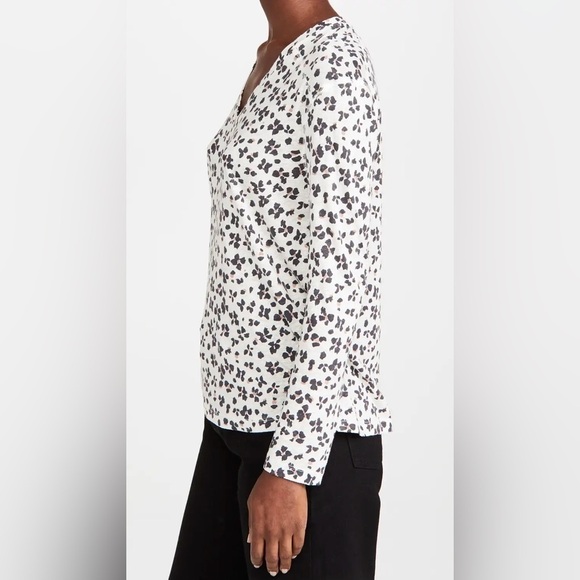 RAILS Sami Tee, Ivory Floral Cheetah, Size XS - Picture 4 of 11